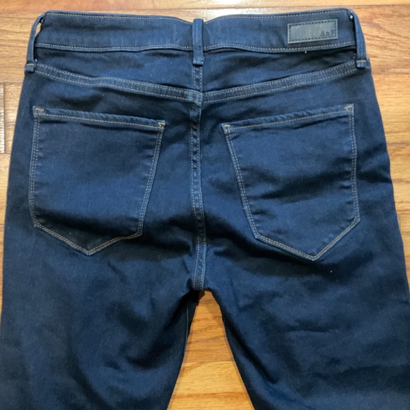 NWT Abercrombie & Fitch Dark Wash Mid Rise Super Skinny Jeans - Picture 7 of 10